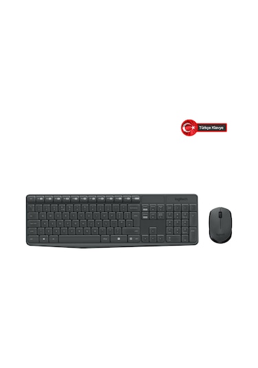 Logıtech Mk235, 920-007925, Kablosuz, Türkçe Q, Klavye Mouse Set