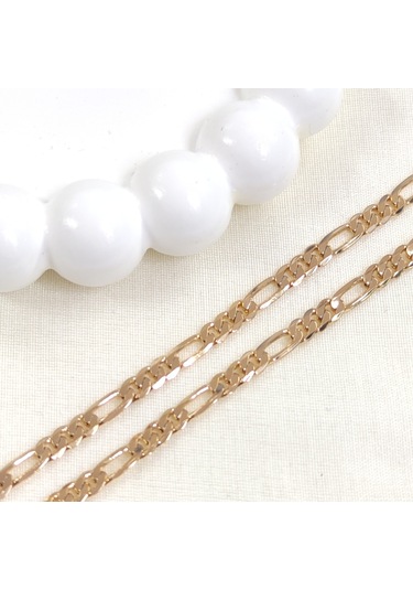 Xupıng 44 Cm Figaro 5 Mm Kolye Zincir Rose Beyaz