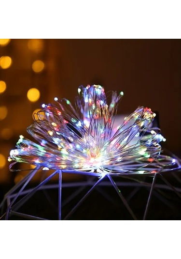 Gateesat 2li Usb Kontrollü 8 Mod 100 Led Gümüş Işık Şeridi Seti İç Ve Dış Mekan