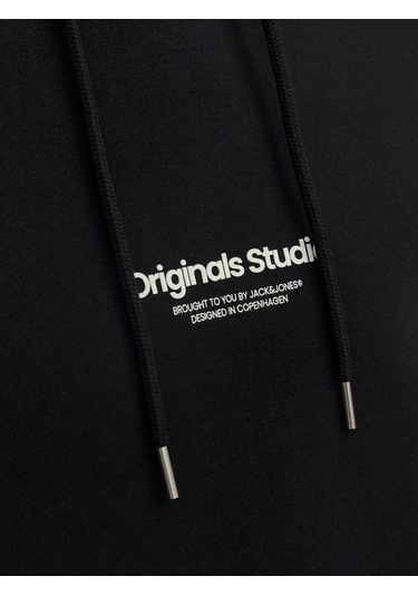 Jack & jones Kapüşonlu Rahat Kesim Siyah Erkek Sweat 12241687 001