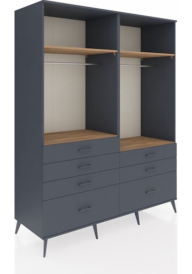 Kronos Gardrop 4 Raflı 7 Çekmeceli 2 Askılı 176x59x221 Antrasit-çam/antrasit Çam/antrasit Kronos Gardrop 4 Raflı 7 Çekmeceli 2 Askılı 176x59x221 Antrasit-çam/antrasit Çam/antrasit