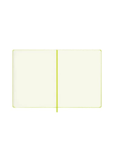 Moleskine Classic Sert Kapak Çizgisiz Defter 19x25 Lemon Green Sarı