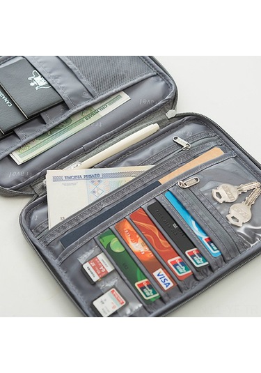 Yifomall Büyük Boy Gezi Pasaport Çantası - Su Geçirmez, Toz Proof, Taşınabilir Kimlik Belgesi Ve Para Çantası - Lacivert
