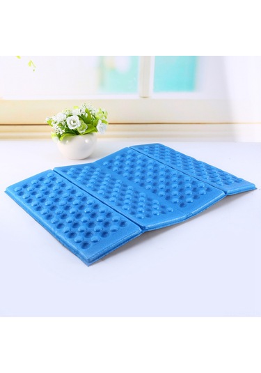 Tenfowee Dışarıda Ve İçerde Kullanım İçin Hafif, Katlanabilir, Su Geçirmez Eva Köpük Yastık - Mavi + Siyah