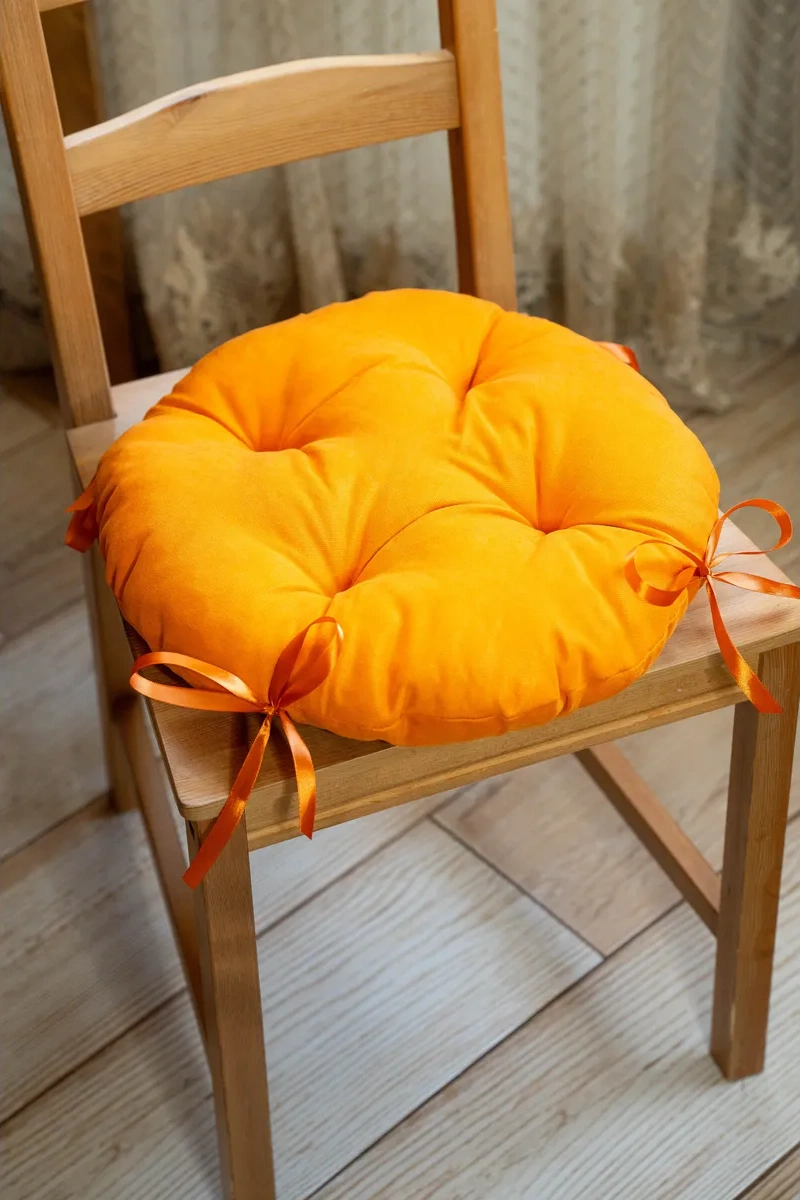 Slavıca Sandalye Mindarlığı Yuvarlak 40x40 Cm 2'li Set 226093511 Turuncu