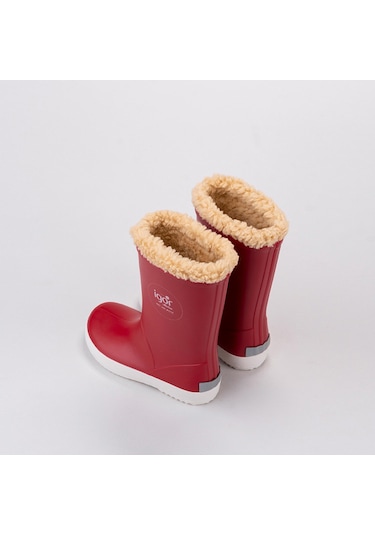 Igor Splash Nautico Borreguito Çocuk Kırmızı Çizme Düz W10207 Kırmızı