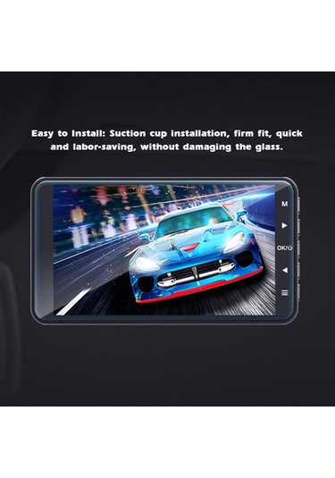 Gajeena "4 İnç Çift Kameralı Araç Kamerası - 1080p Gece Görüşlü, Park Modu, G-sensörlü, Geniş Açı Kayıt"