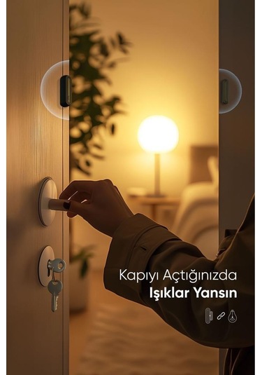 Şımart Akıllı Kapı Ve Pencere Alarmı Wi-fi Kontrollü Ve Yüksek Alarm Sesi