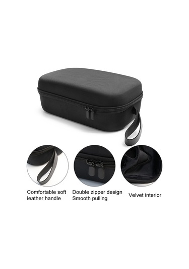 Meta Quest 2/3 Vr Gözlük Entegre Depolama Koruyucu Kılıf Taşınabilir Sert Çanta Siyah