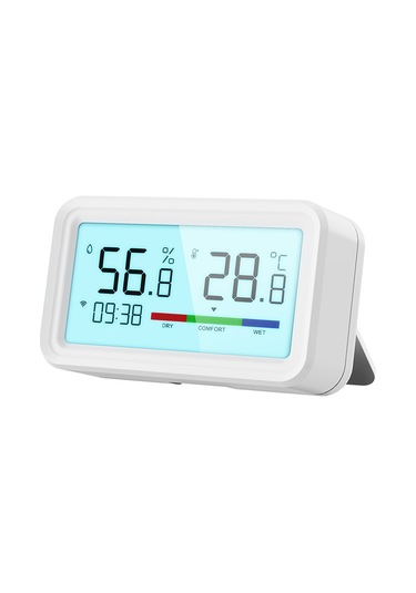 Lemestar Akıllı Wifi/bt Nem Ve Sıcaklık Ölçer - Uzaktan Kontrol, Grup Yönetimi, Tip-c Şarj, Duvara Monte