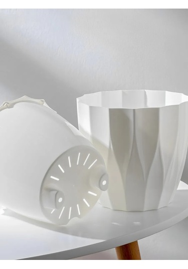 Tiko Home Tiko Bitki Saksı Seti Drenajlı İç Hazne İle 1,9 L 3 Adet. 146262815