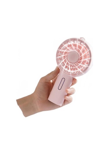 Mini Usb Fan Taşınabilir El Fan Masaüstü Usb Şarj Edilebilir Hava Soğutma Fanı Için Ev Ofis Öğrenci Yurdu 2000mah 6492 Pembe