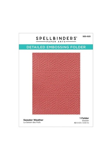 Spellbinders Monoline Sweater Weather Kabartma Klasörü Ses-025