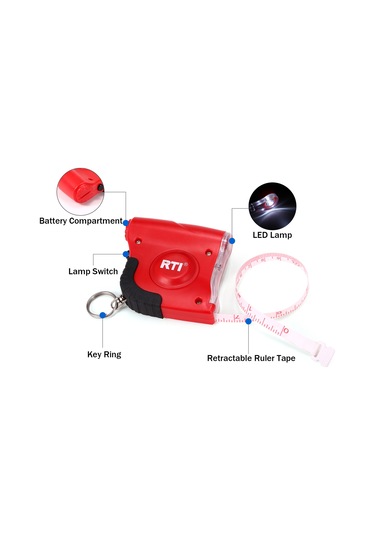 Dianziye Rtı Led Işıklı Balık Ölçüm Cetveli - Taşınabilir Balıkçılık Aleti