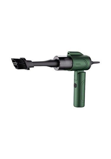 Yeşil Kolluklu Kablosuz Süpürge - 3500pa Güçlü Emme, Üçlü Fonksiyon Emme/üfleme/çekme , Ev Ve Araç İçin, Katlanabilir, 1300mah Li-pil