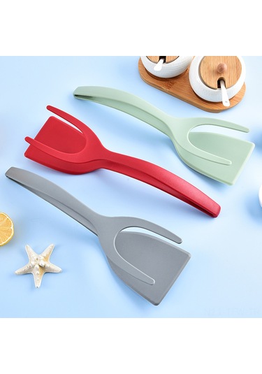 Tenfowee Siyah Nilon 2'li Çakma Ve Pençe, Yüksek Sıcaklığa Dayanıklı, Steak, Omlet, Pancake Pişirmede Uygun, Mutfak Helper Aleti