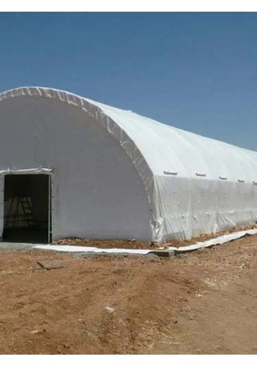 Beyaz Renk Ebatlı Branda. 3x6 Çadır 140 Gr/m2 Su Geçirmez Kamyon Saman İnşaat Gölgeleme Çadırı