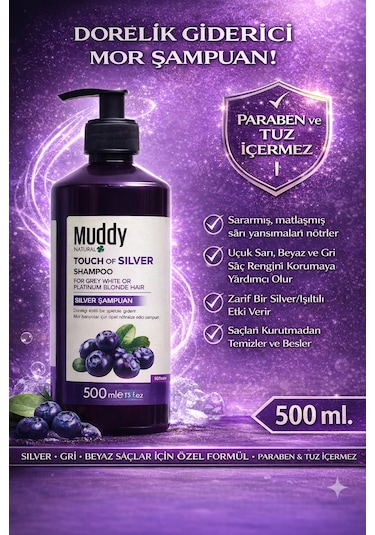 Muddy Touch Of Silver Shampoo 500 ML