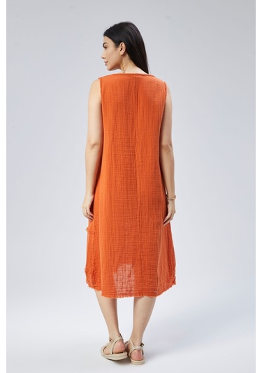 Muslin Elbise Yazın Vazgeçilmesi Kiremit
