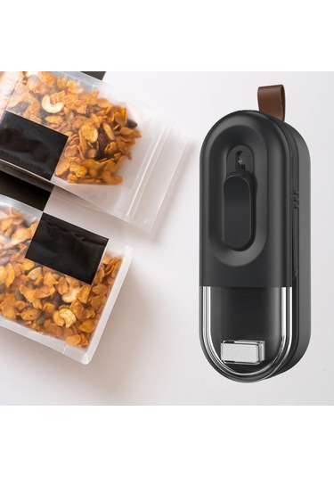 Homyl Vakum Torbası Kapama Makinesi Yeniden Kapatma Torbaları Siyah