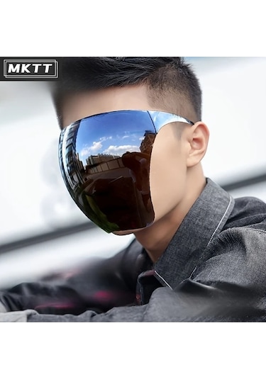 Elmpaly Bisiklet Yüz Maskesi Outdoor Spor Moda Tasarım Çok Renkli Yüz Koruyucu Tam Yüz Baş Bandı Degrade Çay Rengi