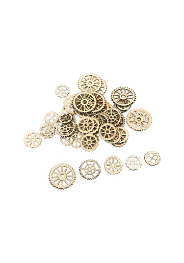 Ruicoo 50 Adet Plywood Çark Desenli Duvar Dekoru - Salon, Bar, Dükkan İçin Steampunk Stili Duvar Aksesuarı Ve Dıy Malzemesi