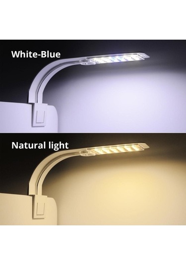 Silkroadselect Huoxun Shop A X3-beyaz Stil Akvaryum Balık Tankı Işığı Klipsli Bitki Büyüme Lambaları Su Geçirmez 220v Ab Takılı Led Balık Tankı Işıkları Beyaz