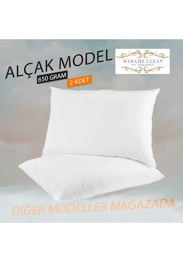 Silikon Dolgulu Yastık - Soft Yastık - 2 Adet Yastık 650 Gr