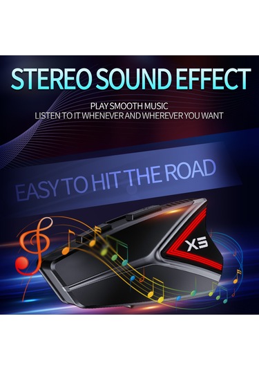 Ximistore9 X5 Motosiklet Kulaklığı: Kablosuz, Su Geçirmez, Akıllı Gürültü Önleyici, 2.4g, Dahili Pil