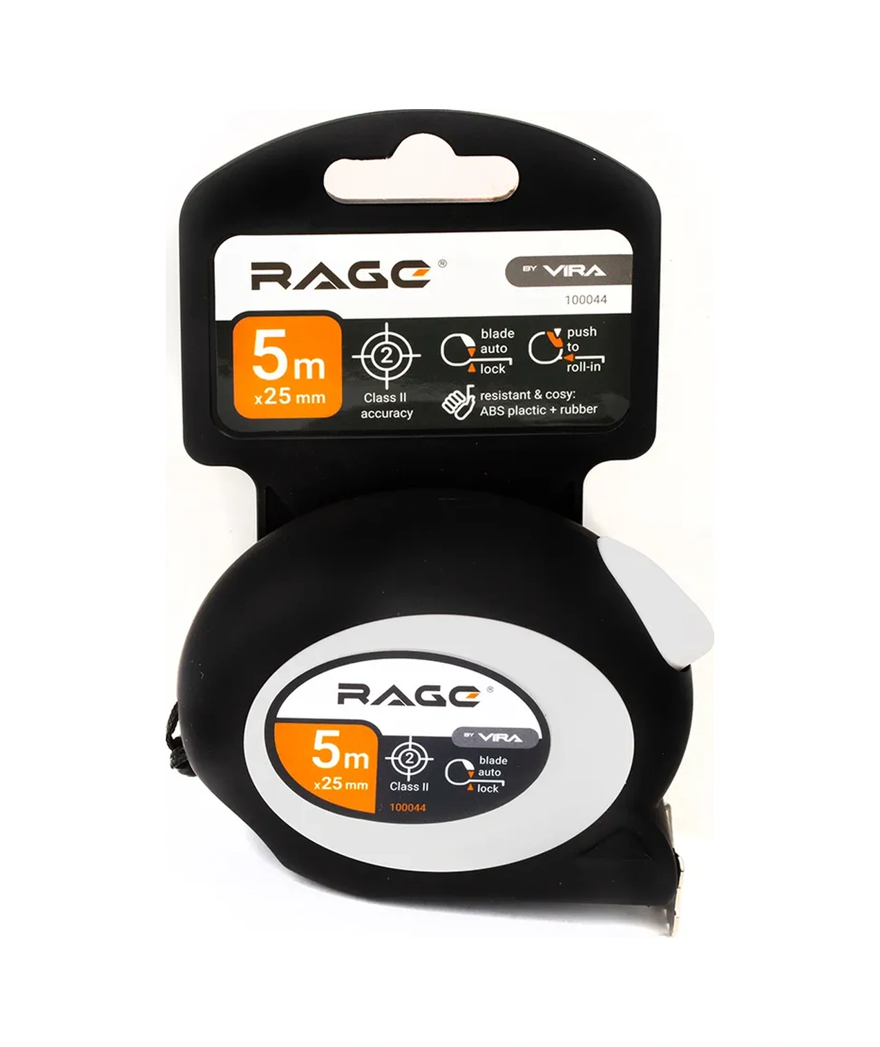 Rage 5 M X 25 Mm Soft-touch Otomatik Fren Yapı Şerit Metresi 8400055 5 M