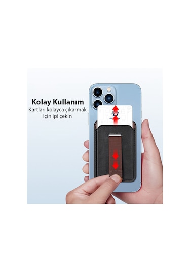 Dux Ducis Iphone 14-13-12Ler Için Magsafe Kartlik Deri Cüzdan Ki 561245441
