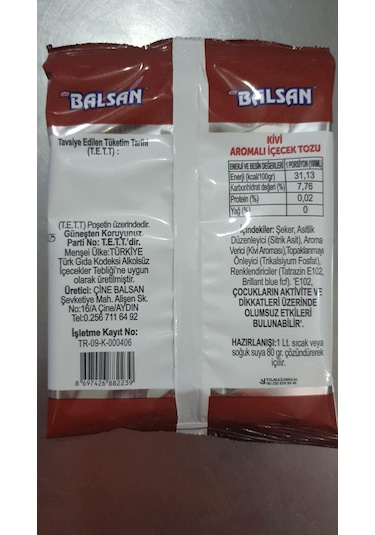 Balsan Toz Kivi Sıcak İçecek Çay  250 G