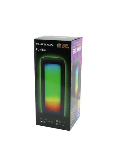 Bluetooth Hoparlör Pl-4140 Bt/sd/usb Girişli Rgb Işıklı 8" Speaker