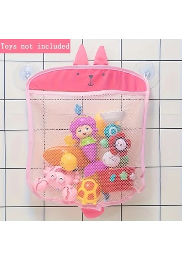 Zhanglei001 Gri Çocuk Banyo Oyuncak Filesi, Askılı Saklama Sepeti, Elektriksiz Gri