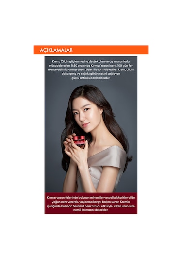 Missha Time Revolution Red Algae Revitalizing Cream  oksidan İçerikli Krem 50 ML