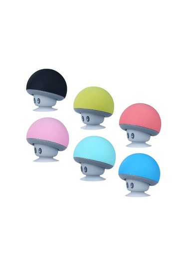 Reedark Mini Kablosuz Mantar Hoparlör: Mikrofonlu, Vantuzlu, Taşınabilir Subwoofer İle Akıllı Cihazlar İçin