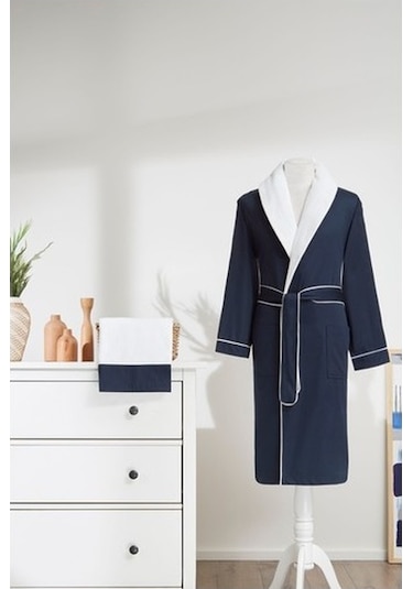 Özdilek Maskülen Line Erkek Bornoz Seti L Çok Renkli