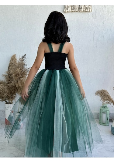 Anna Kız Çocuk Kostümü Yeşil