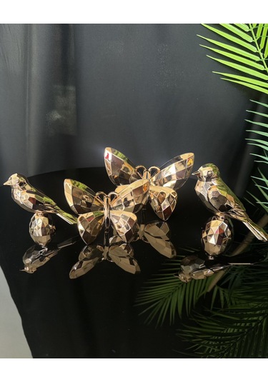 Zenith Dekoratif Kelebek Ve Kuş Siyah