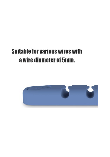 Gajeena Siyah Silikon Kablolu Düzenleyici, 4 Delikli Masa Üstü Kablo Tutucu, Ofis Ve Ev İçin Dayanıklı Yapışkan Kablo Yöneticisi