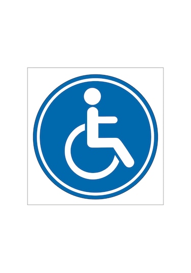 Oto Sticker Engelli Arma Logo Sticker 1 Adet Dışarıdan Yapışır