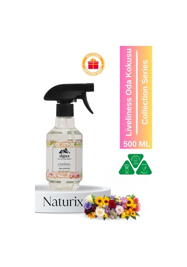 Liveliness Sprey Oda Kokusu Collection Series Pudra Kokusu - 500 Ml Pudra