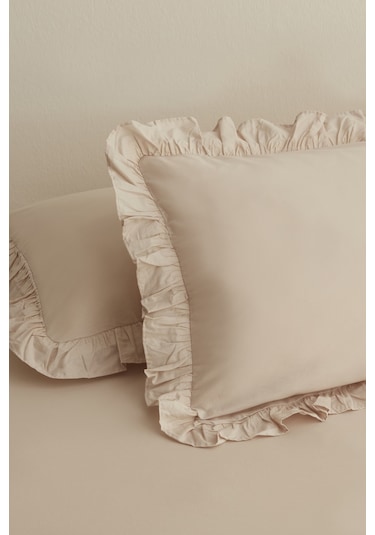 Karaca Home Basic 2'li Yastık Kılıf Bej