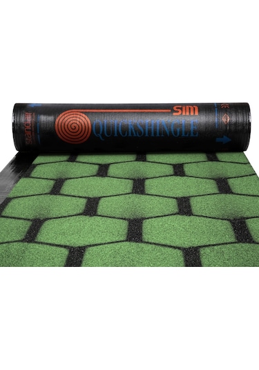 Quick Shingle - Petek Desenli Membran (Yeşil)