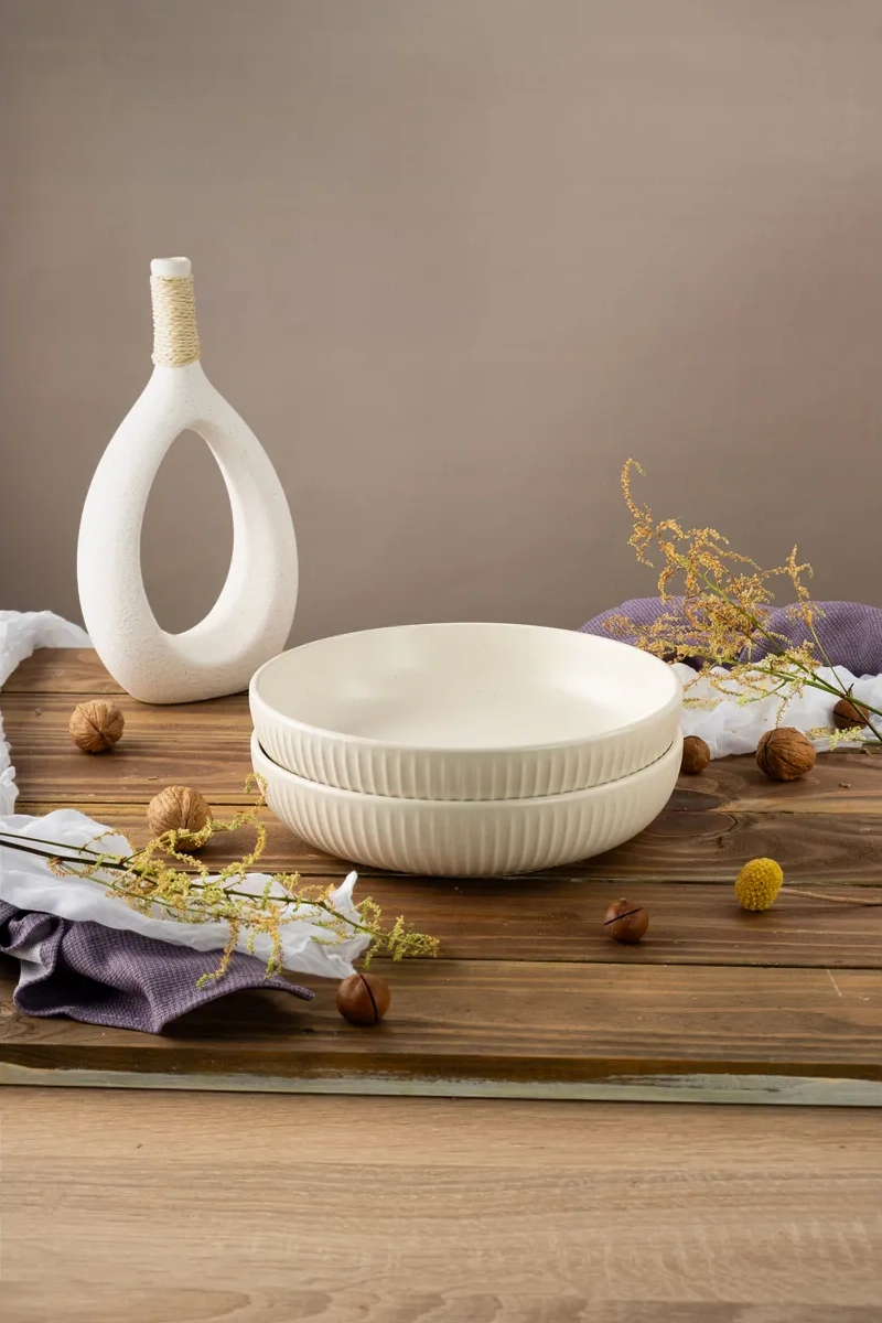 Korall Costa Milk 22 Cm Derin Tabak Seti 1200 Ml 2'li 316155678 Sütlü