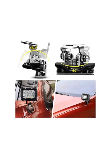 Kaput Üstü Led Montaj Ayağı Off Road Led Montaj Aparatı 2 Adet