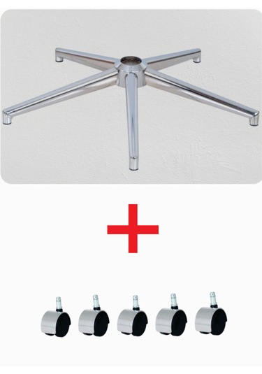 Sandofis Konik Krom Ayak+5 Adet İthal Krom Teker