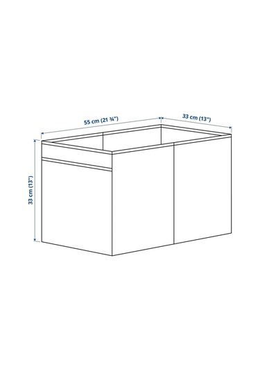 Kaliteli Çok Amaçlı Düzenleme Kutusu 55x33x33 Cm İkea Saklama Kutusu Polyester Bej Düzenleyici Bej