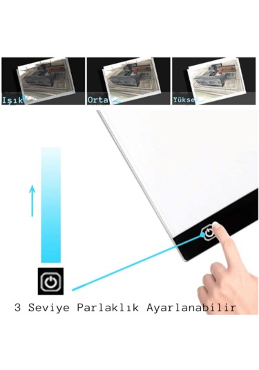 Monozone A4 Led Işıklı 3 Seviye Animasyon Portre Çizim Kopyalama
