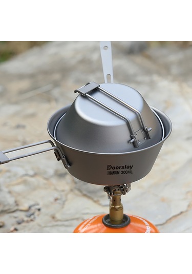 Gajeena Titanyum Konik Kase 300ml Kapaksiz - Hafif Tasima Icin Dış Aktivite Yemeklik Gri